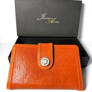 Isabella Adams Orange Leather Women's Bag